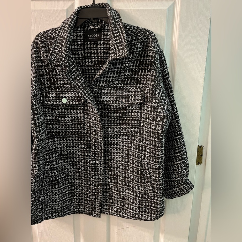 Misses new never worn long sleeve tweed style jacket